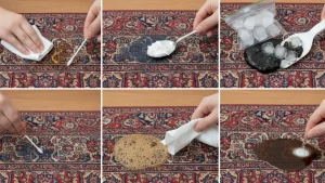 انواع لکه فرش