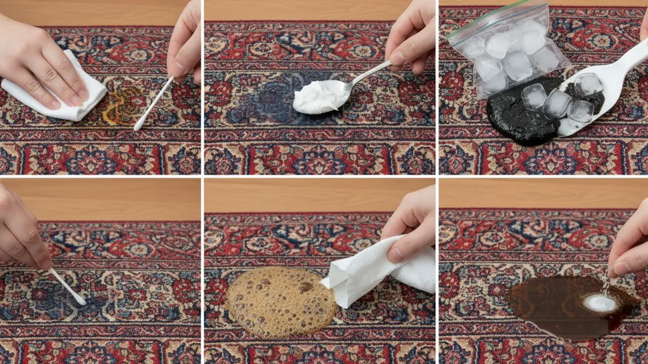 انواع لکه فرش