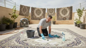 آموزش شستشوی فرش ماشینی در خانه