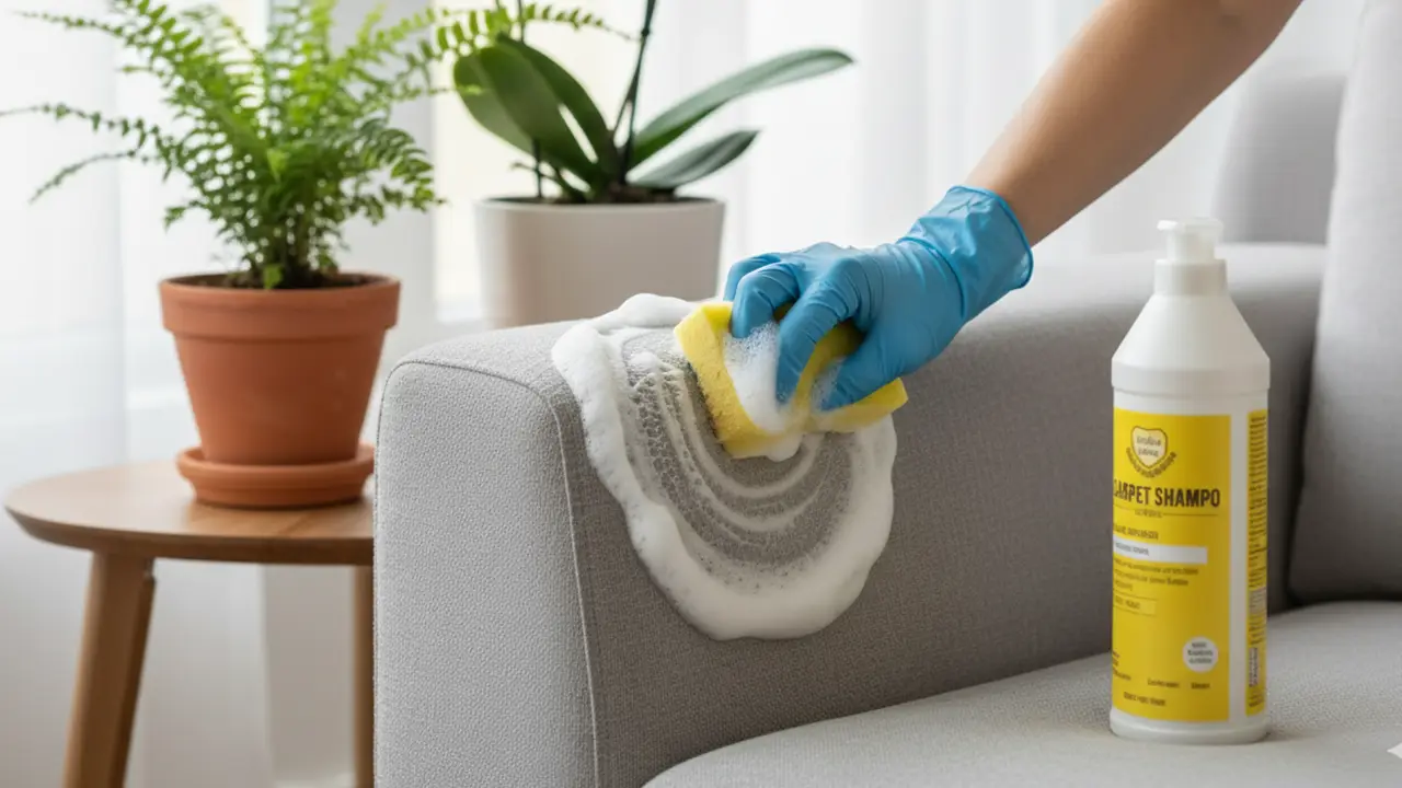 تمیز کردن مبل با شامپو فرش