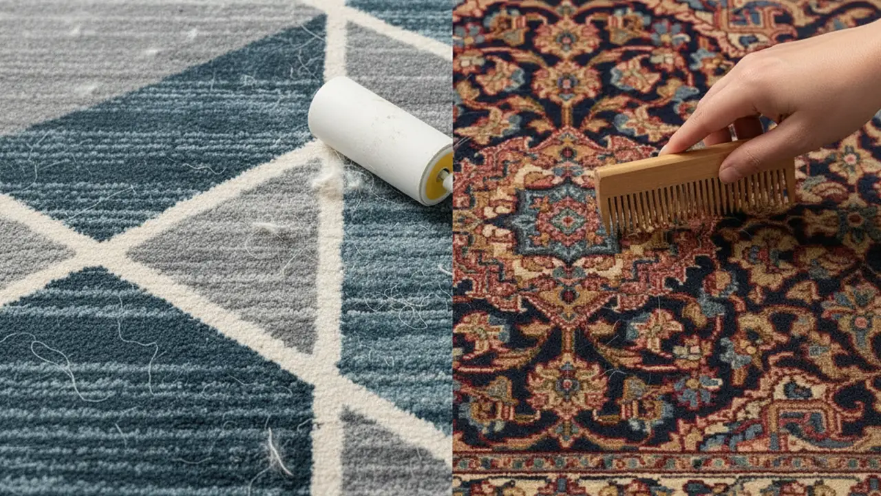 از بین بردن پرز فرش