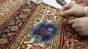 رنگ برداری فرش دستباف در اصفهان