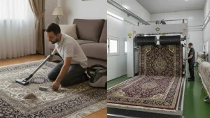 موگیری فرش در خانه یا قالیشویی؟ کدام انتخاب بهتری است؟