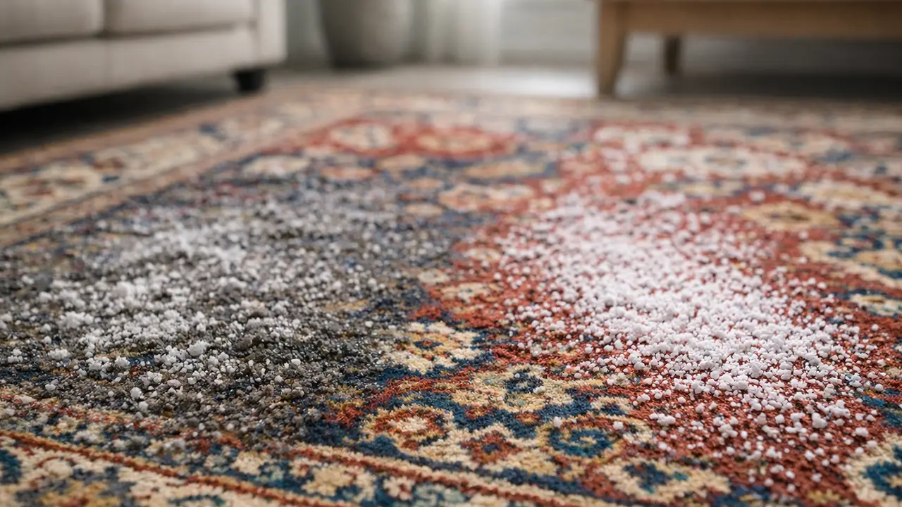 شستن فرش با نمک