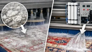 ۵ تأثیر منفی سختی آب بر کیفیت شستشوی فرش و راهکارهای رفع آن