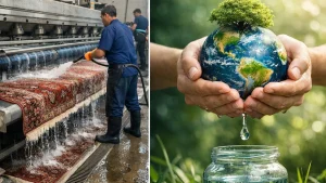 چگونه قالیشویی مدرن باعث صرفه‌جویی چشمگیر آب می‌شود؟